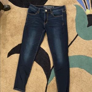 American Eagle size 8 short dark wash jeans